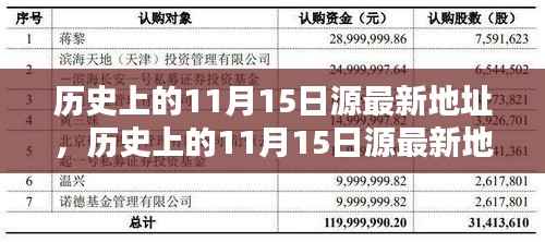 历史上的11月15日源最新地址揭秘,全面评测与深度解析