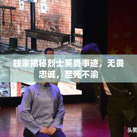 独家揭秘烈士英勇事迹,无畏忠诚,至死不渝