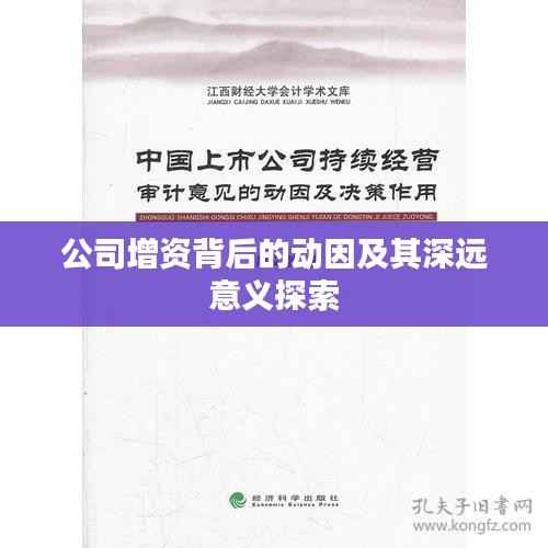 公司增资背后的动因及其深远意义探索