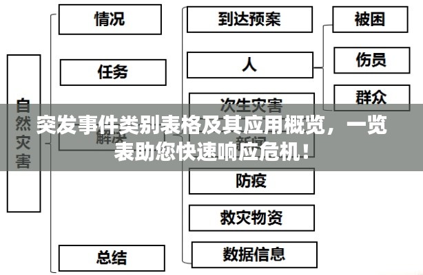 突发事件类别表格及其应用概览,一览表助您快速响应危机!