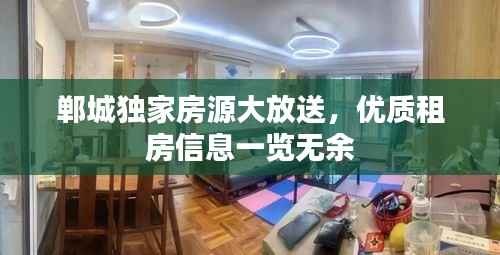 郸城独家房源大放送,优质租房信息一览无余