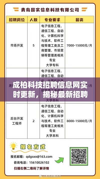 成柏科技招聘信息网实时更新,揭秘最新招聘动态与职业机会
